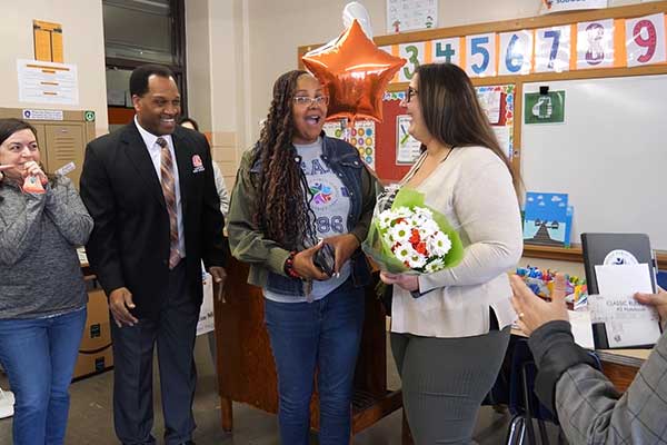 Local teacher getting reward