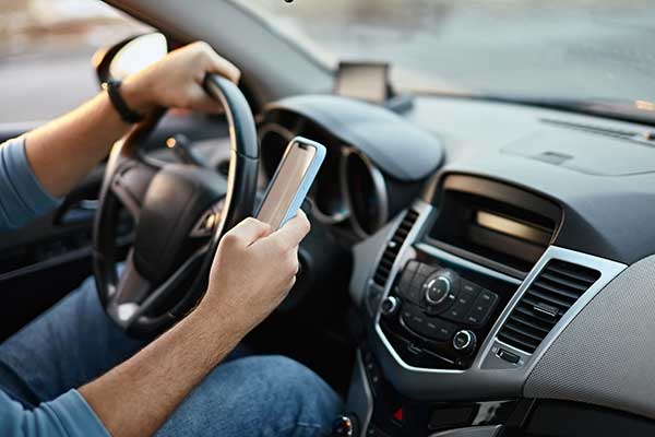 Driving while texting