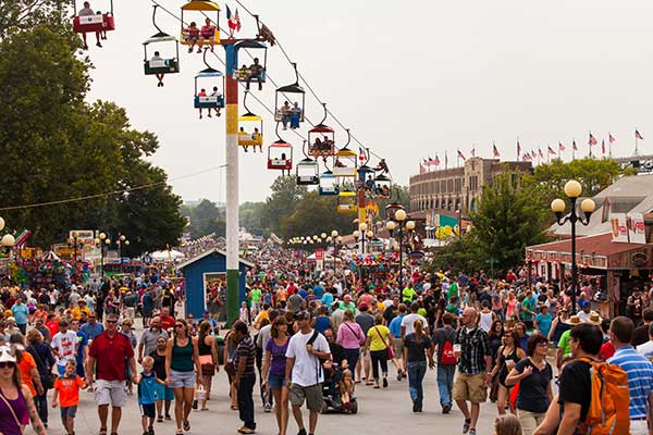 Crowd at the Iowa State Fair